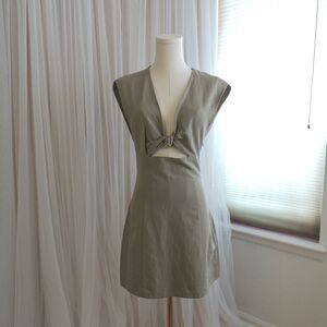 Zara Sage Green Mini Dress